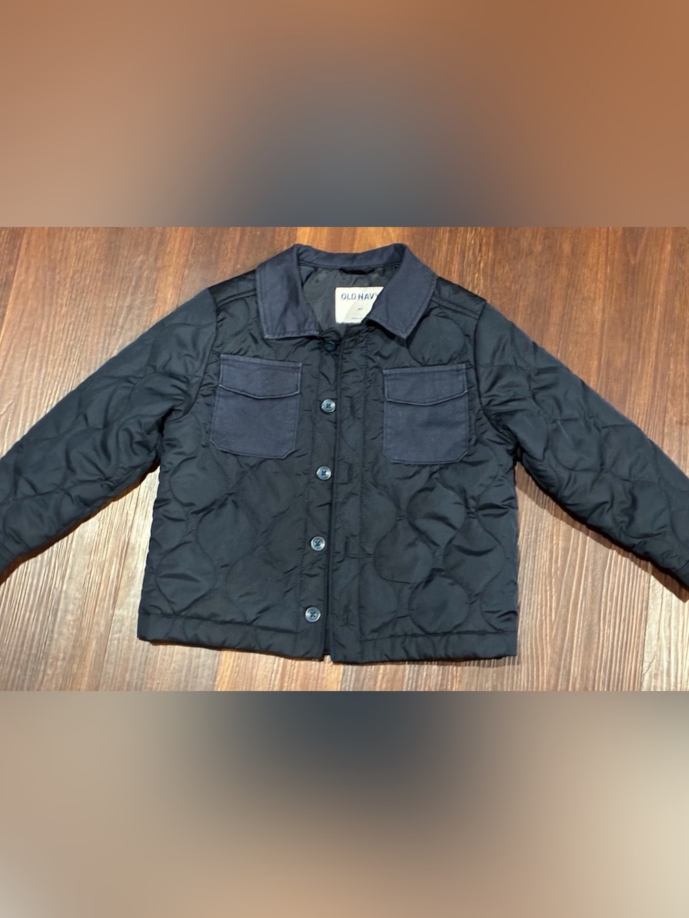 Old Navy boys toddler 5T lightweight blue quilted coat jacket
